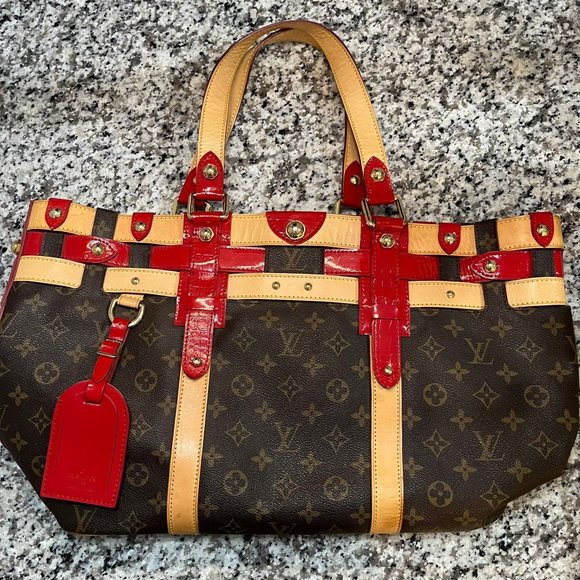 Louis Vuitton Limited Monogram x Red Rubis Salina GM 70lk322s - Picture 1 of 16